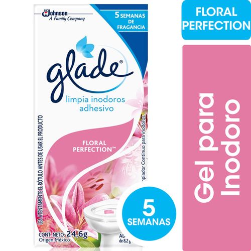 Limpiador Adhesivo Inodoro Glade Floral 24gr