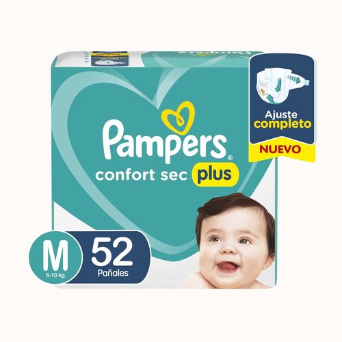 PaÏales Pampers Confort Sec Plus M 52 Un