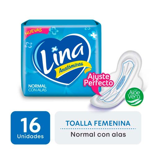 Toalla Femeninia Lina Anatomica X16