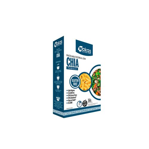 Pasta Multicereal Wakas Con Chia 250gr