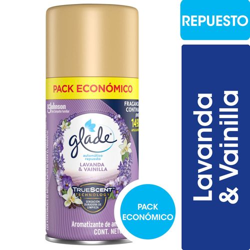 Aromatizador Automatico Glade Lavanda Vainilla Rep 170c