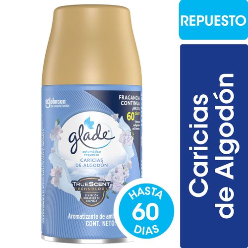 Aromatizador Automatico Glade Caricias Algodón Rep 175c