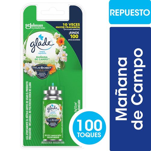 Desodorante Ambiente Glade Toque Mañana Campo Rep 9gr