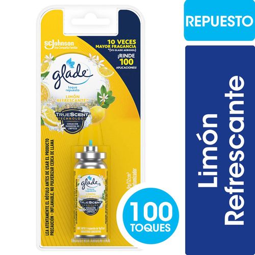 Desodorante Ambiente Glade Toque Limon Repuesto 9gr