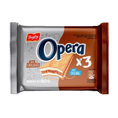 Galletitas Obleas Chocolate Opera 68 Gr