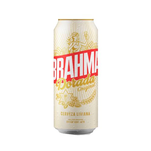 Cerveza Brahma Dorada Lata 473mlx1