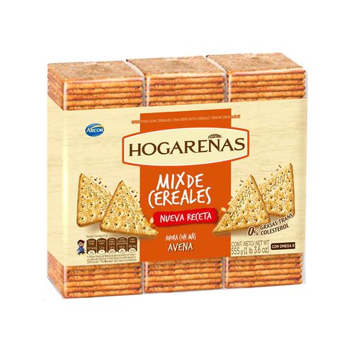 Galletitas Hogareñas Mix De Cereales X555gr