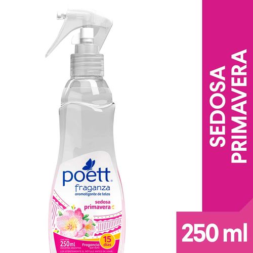 Aromatizante De Tela Poett Fraganza Sedosa Primavera (gatillo) 250 Ml