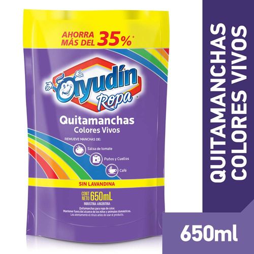 Quitamanchas Ayudín Colores Vivos (doy Pack) 650 Ml