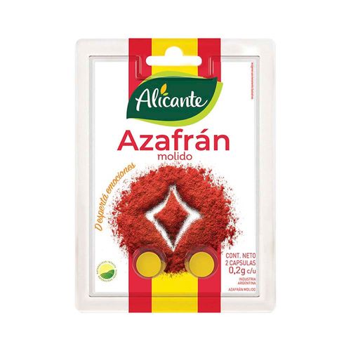 Azafran Alicante 2 Capsulas De 0,2 Gr