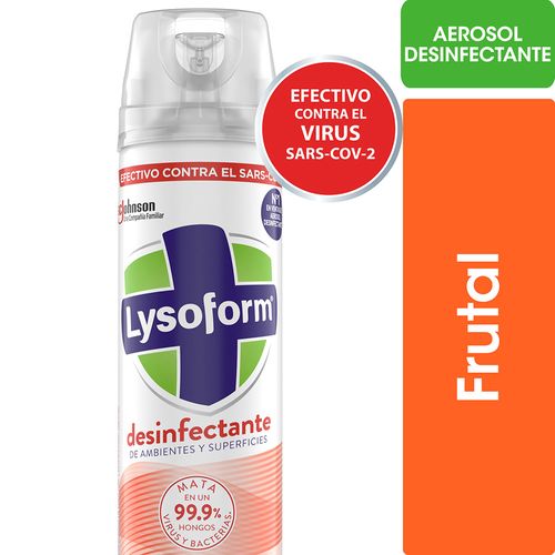 Desinfectante De Ambiente Lysoform Frutal Aerosol 360ml