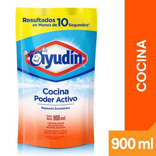 Limpiador De Cocina Ayudín Poder Activo (envase Económico) 900 Ml