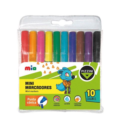 Marcadores Mini X10 Colores Pizzini