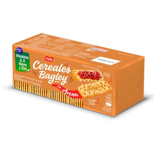 Galletas Bagley Cereales Con Avena X155gr