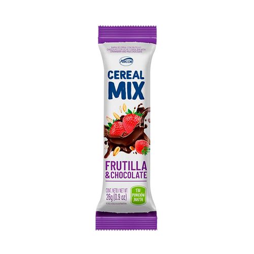 Barra Frutilla Y Chocolate Cereal Mix 26 Gr