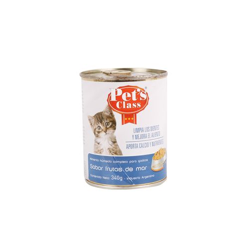 Pets Class Humedo Frutos De Mar Gatito X340g