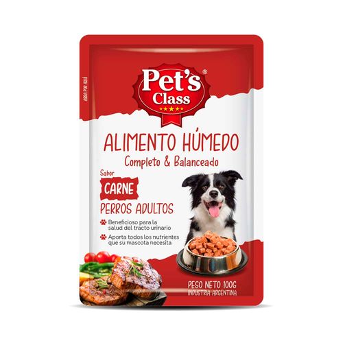 Alimento Para Perros Petclass Pouch Carne 100 Gr