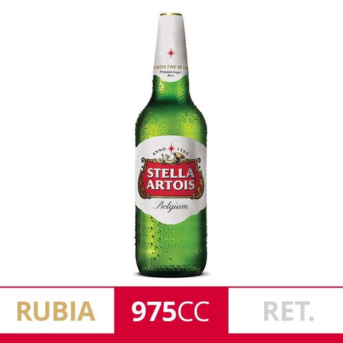 Cerveza Stella Artois Botella Retornable 975mlx1
