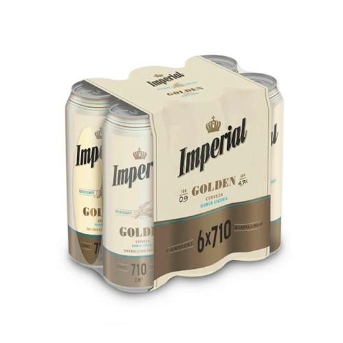 Cerveza Imperial Golden 710cc Sixpack