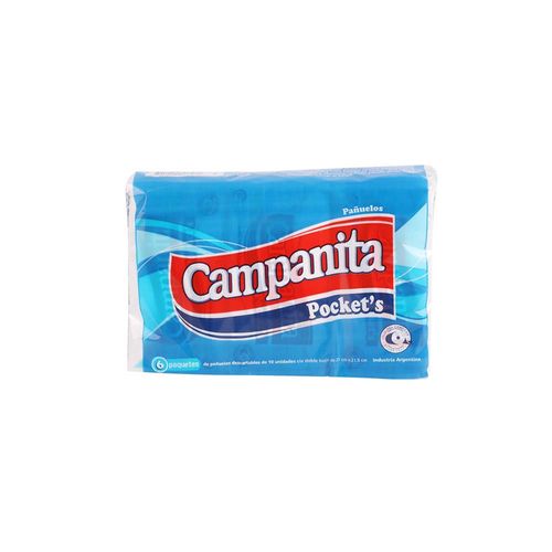 Pañuelos Descartables Campanita Pocket 6 U