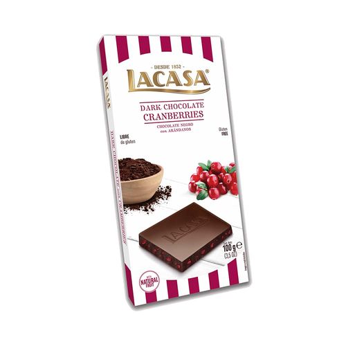 Chocolate Negro Con Arandanos Lacasa X100 Gr