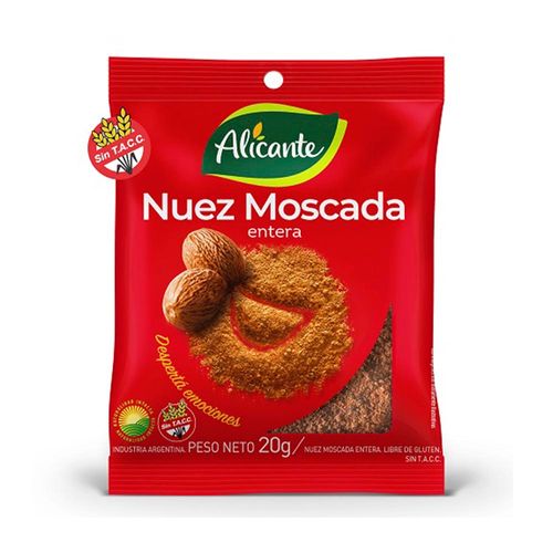 Nuez Moscada Entera  Alicante 20 Gr