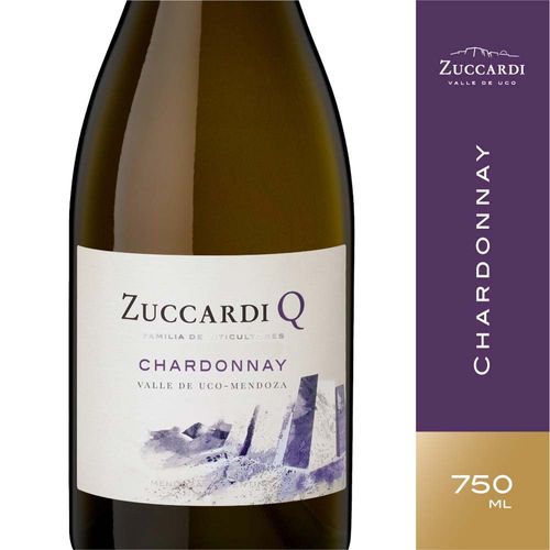 Vino Fino Q Familia Zuccardi Chardonnay - Botella 750 Cc