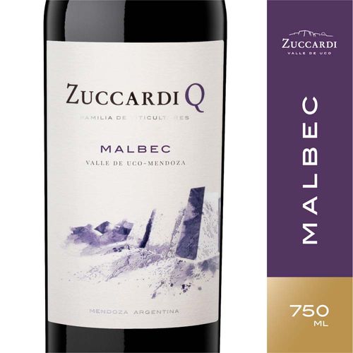 Vino Tinto Familia Zuccardi Malbec 750 Cc
