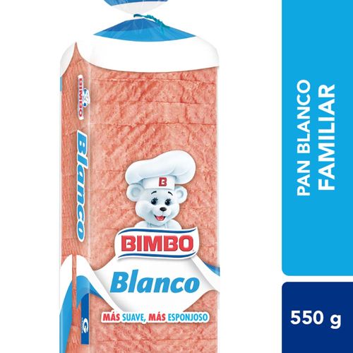 Pan Blanco Bimbo 550 Gr