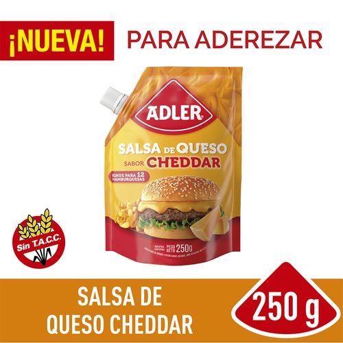 Salsa Queso Cheddar Adler 250 G