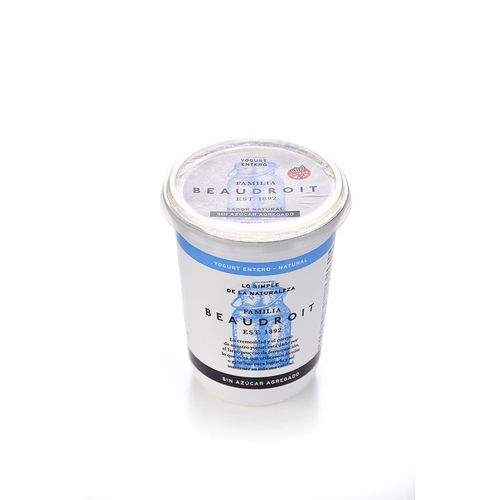Yogur Entero Natural 400 Gr Familia Beaudroit
