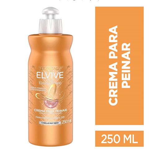 Crema Para Peinar Elvive Oleo Extraordinario Coco 250 Ml