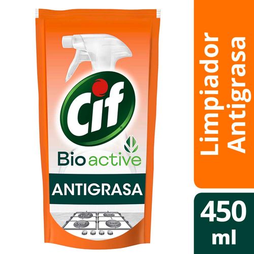 Limpiador Líquido Cif Antigrasa Biodegradable 450 Ml Doypack