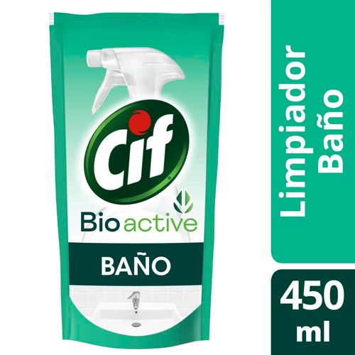 Limpiador Líquido Cif Baño Biodegradable 450 Ml Doypack