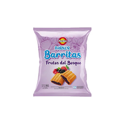 Galletas Barritas Frutos Del Bosque 160 Gr