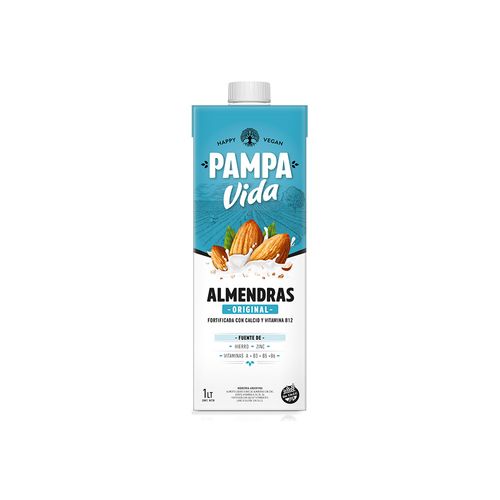 Bebida A Base De Almendras Pampa Vida Original 1 L