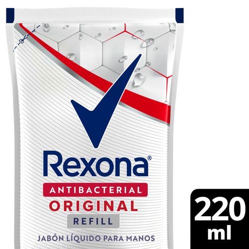 Jabón Líquido Rexona Antibacterial Original 220 Ml Repuesto