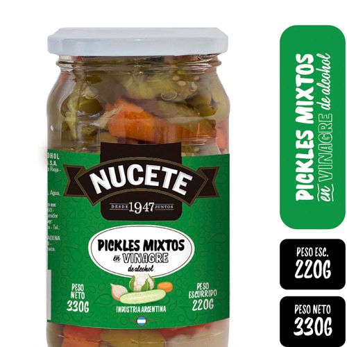 Pickles Nucete En Vinagre 220 Gr