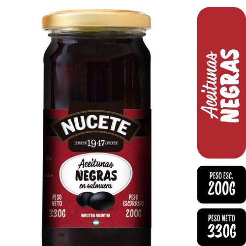 Aceitunas Nucete Negras 200 Gr