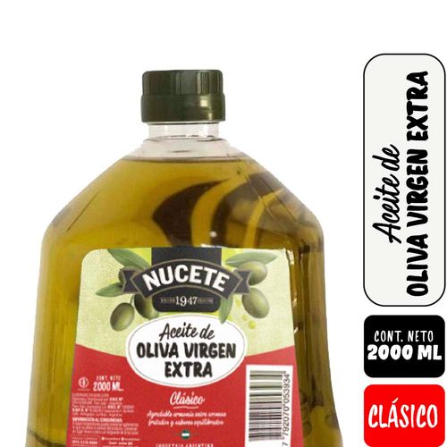 Aceite De Oliva Extra Virgen Nucete 2000 Ml