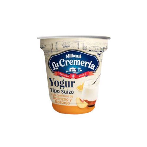 Yogur La Cremería Milkaut Con Durazno Naranja 120g