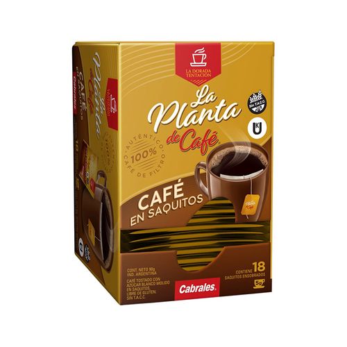 Café La Planta De Café 18 Saquitos X5g