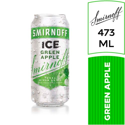 Vodka Smirnoff Ice Greenapple 473 Ml