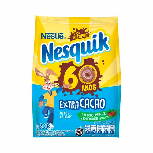 Nesquik® Original Polvo Chocolatado Menos Azúcar X 300gr