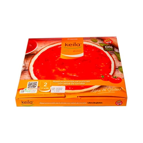 Masa Para Pizza Keila Con Salsa De Tomate 420 Gr X 2 U