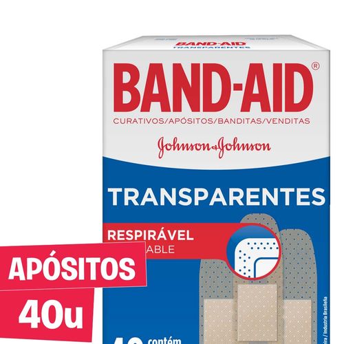 Apósitos Adhesivos Sanitarios Band-aid Transparentes 40 U