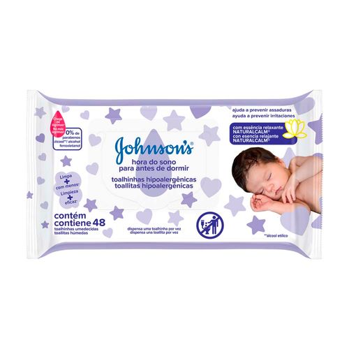 Toallitas Húmedas Para Bebé Johnson's® Hora Del Sueño X 48 U