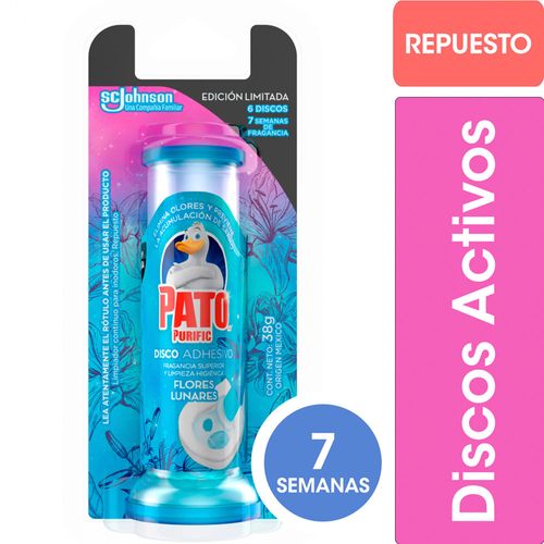 Discos Adhesivos Para Inodoro Pato Tropical Repuesto 38gr