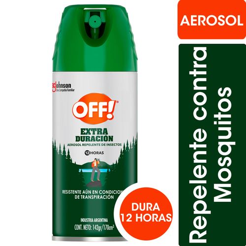 Repelente Para Mosquitos Off! Extra Duración Aerosol 170cc