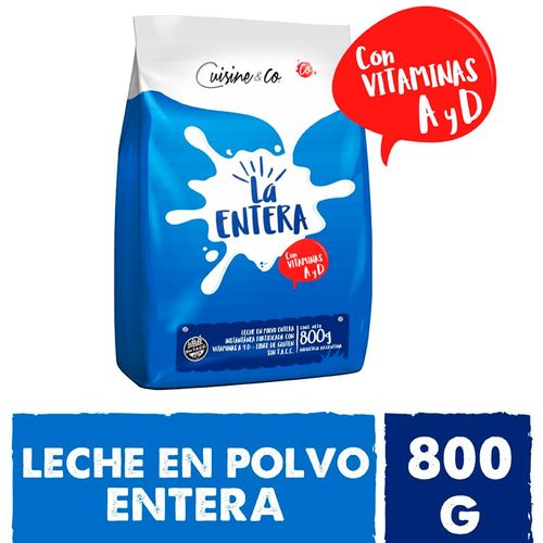 Leche En Polvo Entera Cuisine And Co 800 Gr